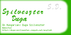 szilveszter duga business card